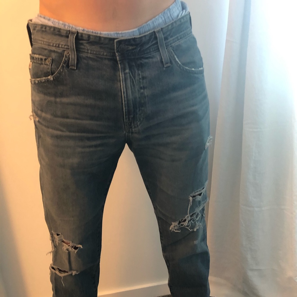 AG ripped jeans. tellis modern slim.